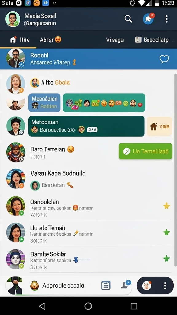 Tampilan awal game yang menarik dan mudah dipahami.