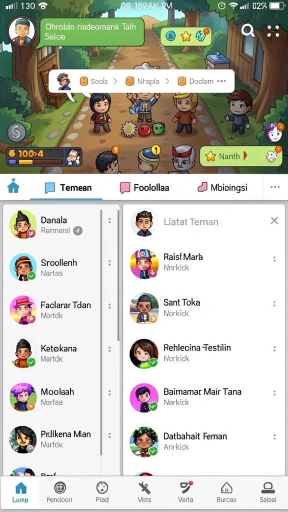 Tampilan antarmuka pengguna yang intuitif dan menarik.