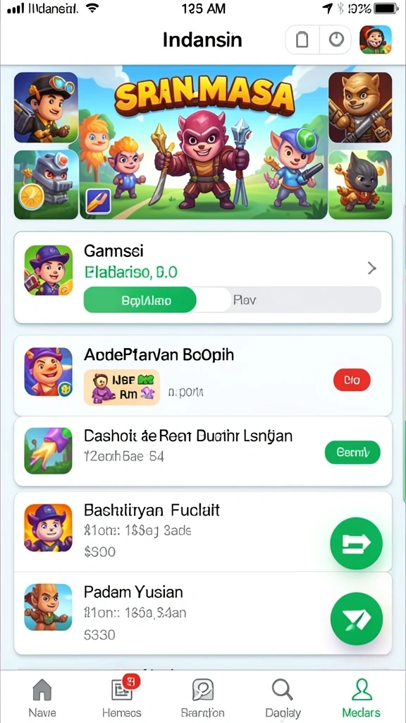 Tampilan antarmuka yang menarik dan user-friendly.