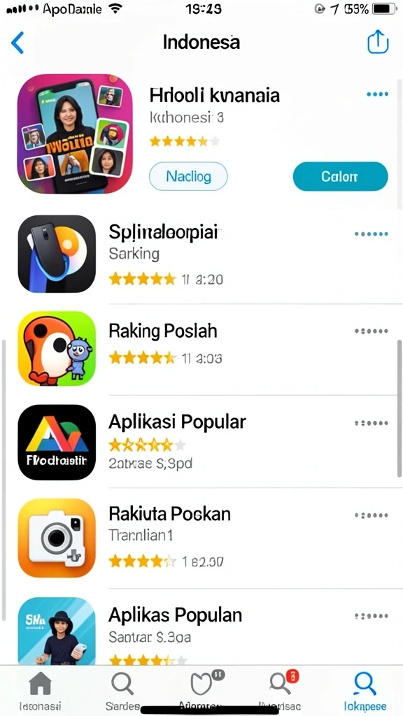 Tampilan menu utama BEBASMAX yang warna-warni dan menarik.