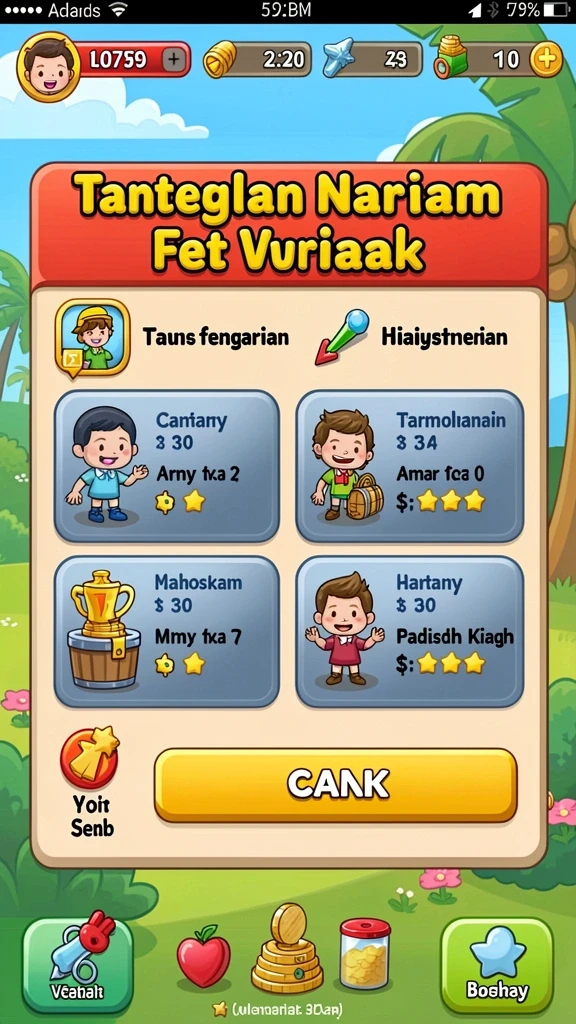 Screenshot memperlihatkan grafis menawan dari level permainan.