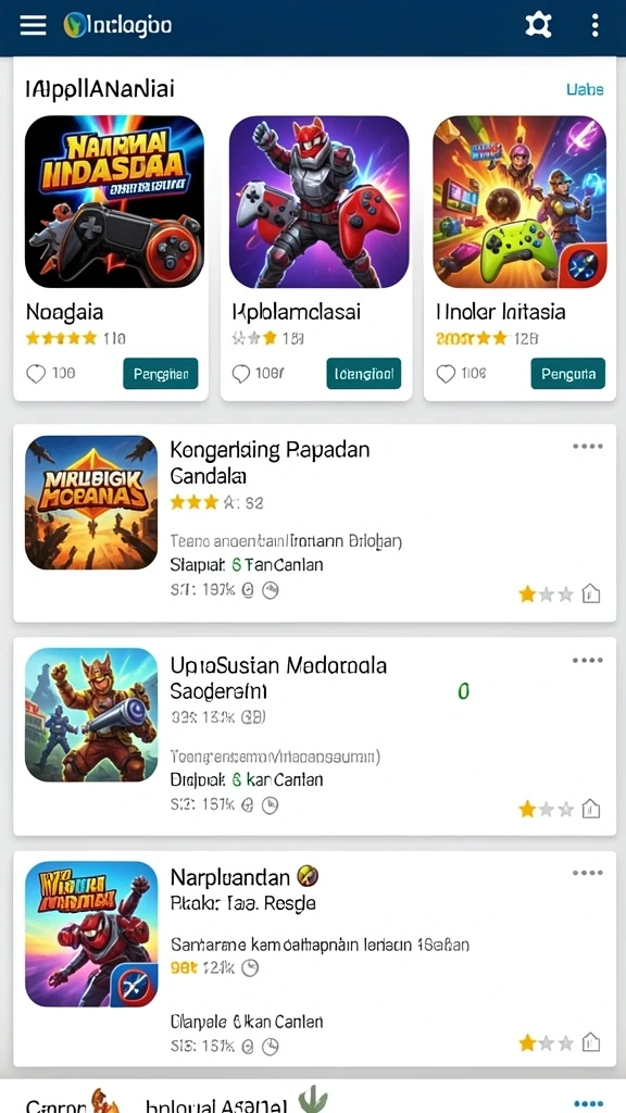 Level tantangan yang beragam dan menantang.