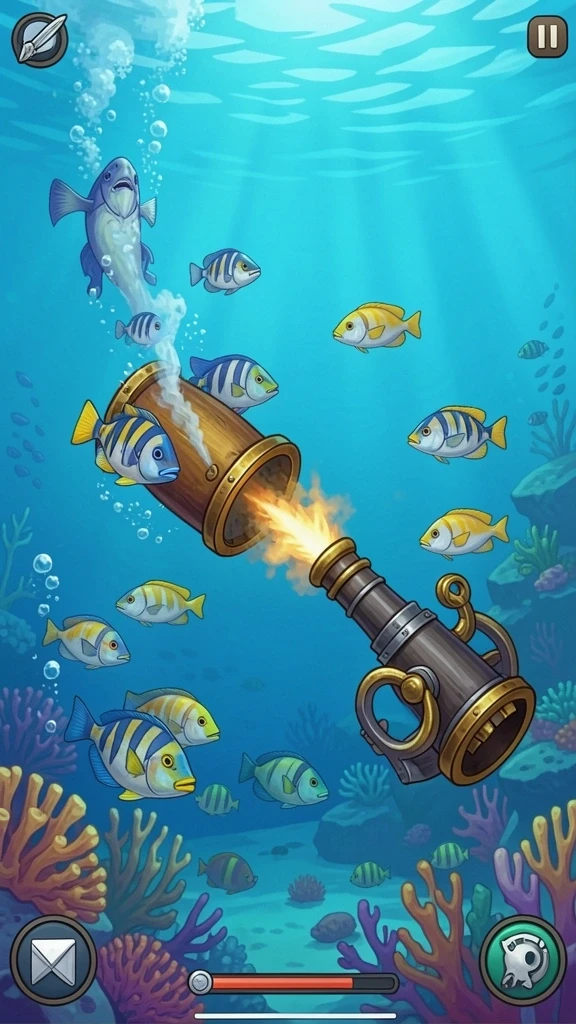 Gambar memperlihatkan aksi karakter utama dalam level menantang.