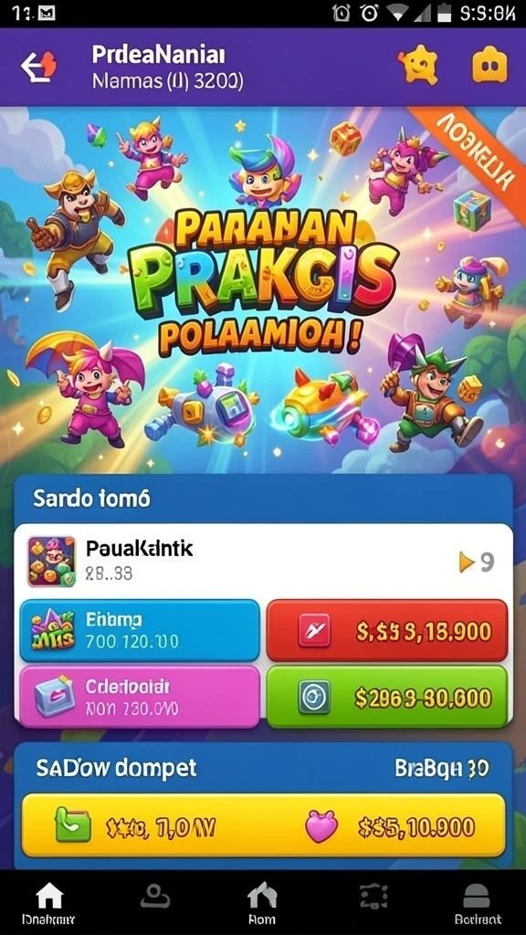 Screenshot level baru yang menantang.