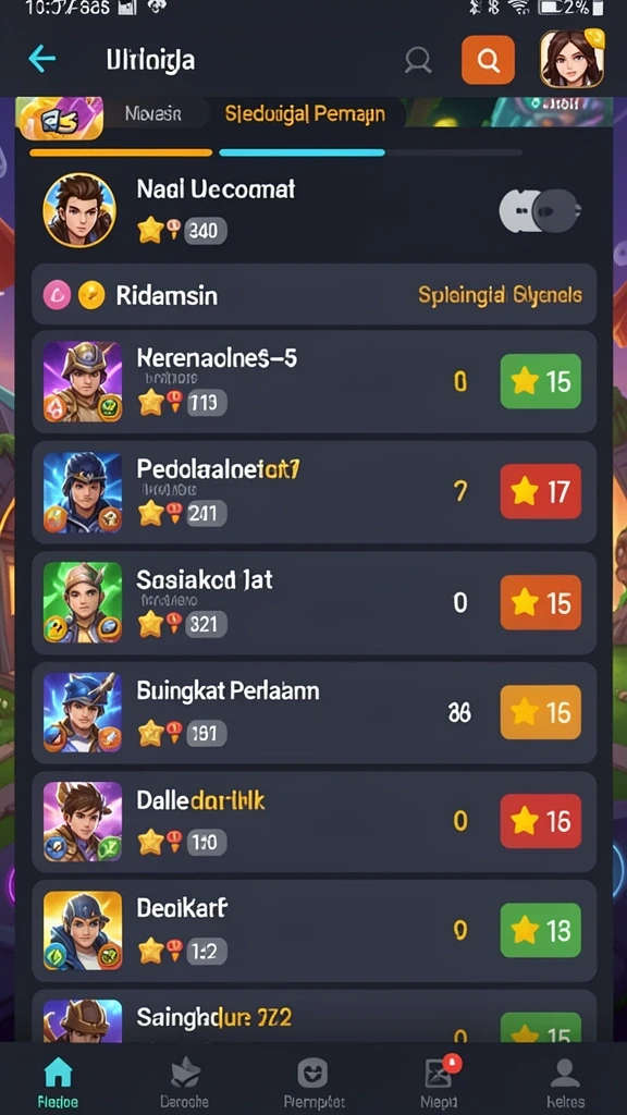 Fitur live draw untuk hasil pengundian langsung.