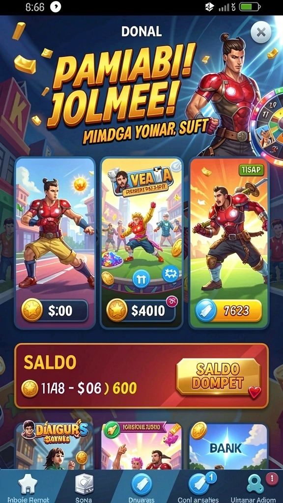 Tampilan antarmuka pengguna yang menarik.