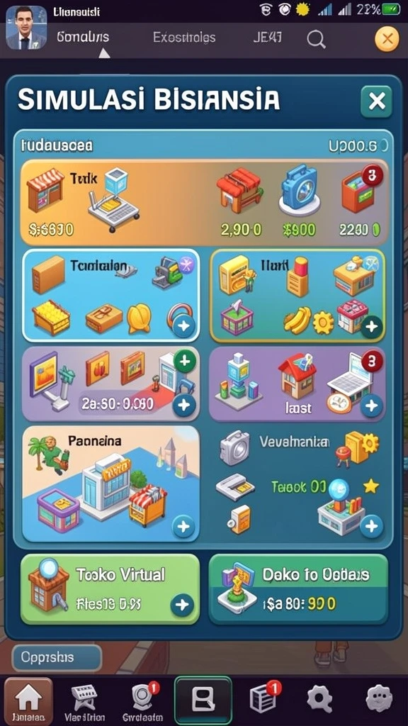 Gambar karakter dengan detail yang menarik.