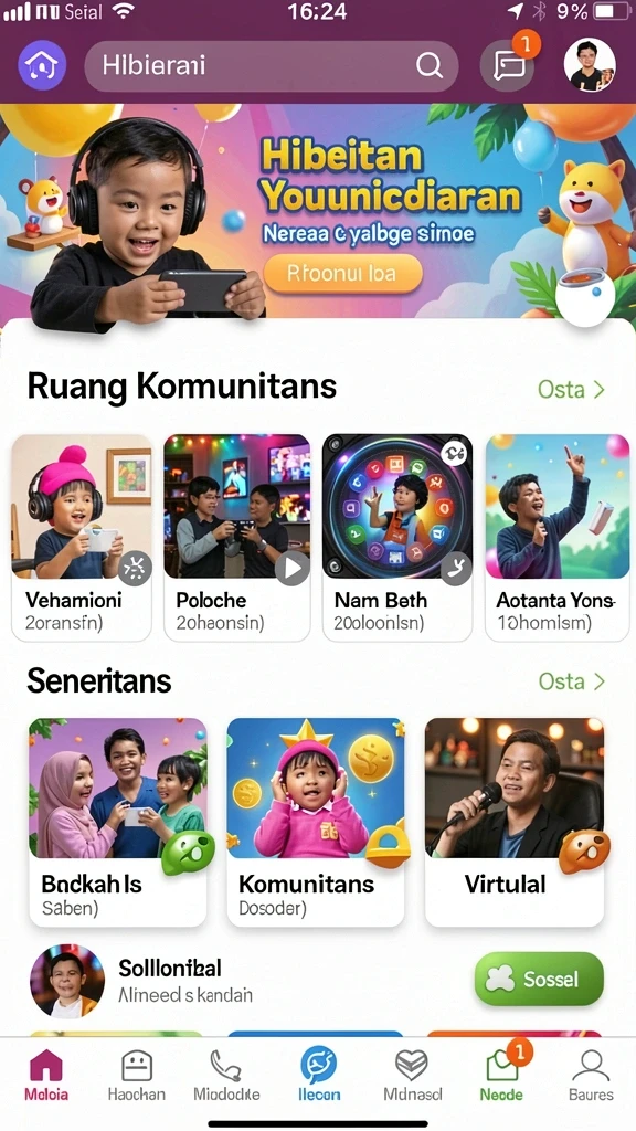 Tangkapan layar menunjukkan mode multiplayer yang seru dengan teman-teman.